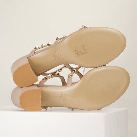 Valentino Garavani 60mm Rockstud Sandal, Poudre Tan, EU 40.5 - Picture 6 of 12